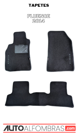 Tapetes Renault Fluence 2014 Mecánico (3 Piezas)