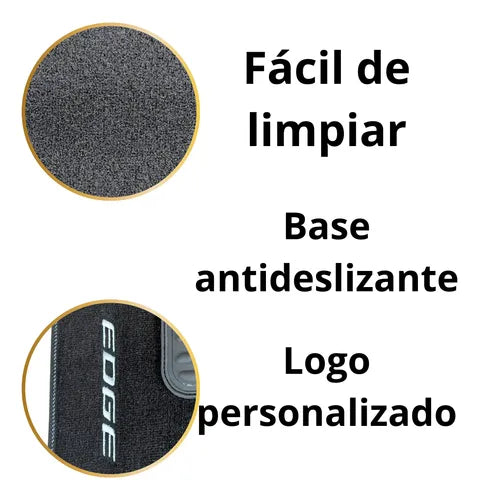 Tapetes Ford Edge (2014-2022) Alfombra (3 Piezas)