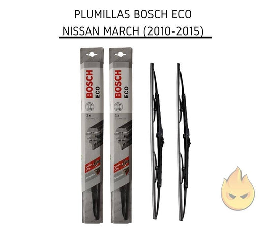 Plumillas Bosch Nissan March (2010 - 2015)(2 units)