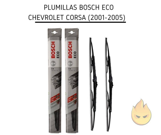 Plumillas Chevrolet Corsa Bosch Eco (2001-2005) (2 unidades)